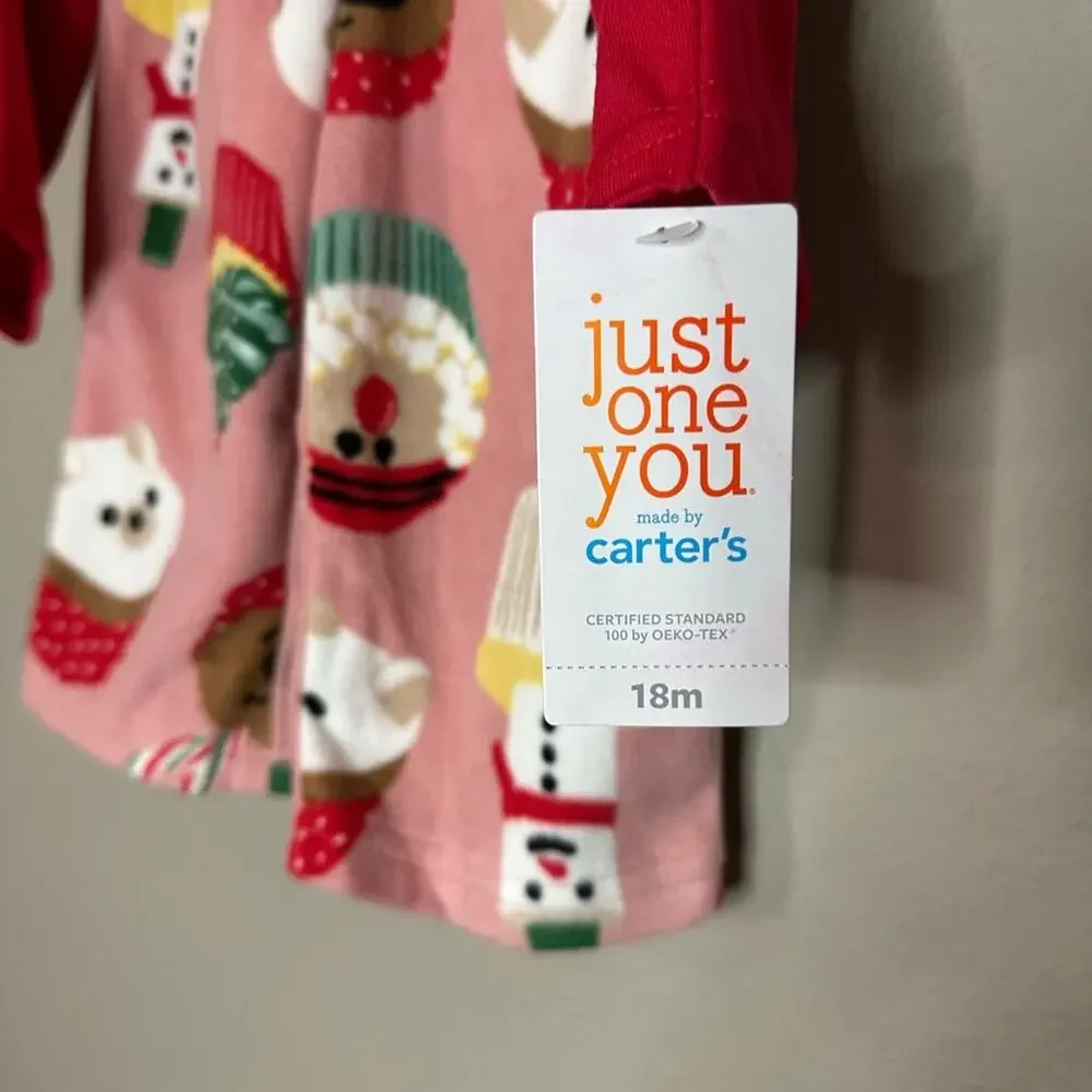 Carter’s Christmas Pajamas - Just One You 2-piece Jammies Size 18 months NWT